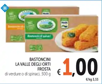 Spazio Conad Frosta La Valle Degli Orti Bastoncini 300g offerta