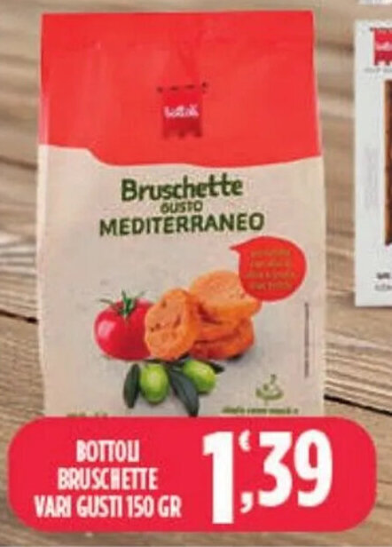 Euroesse BOTTOLI BRUSCHETTE VARI GUSTI 150 GR offerta