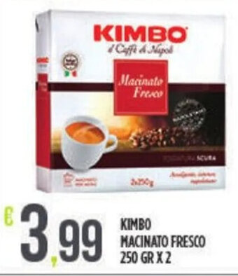 Euroesse KIMBO MACINATO FRESCO 250 GR X 2 offerta