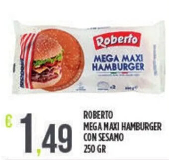 ROBERTO MEGA MAXI HAMBURGER CON SESAMO 250 GR