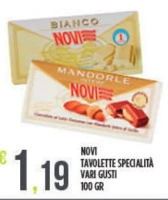 Euroesse NOVI TAVOLETTE SPECIALITA VARI GUSTI 100 GR offerta