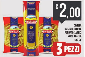 Euroesse DIVELLA PASTA DI SEMOLA FORMATI CLASSICI VARIE TRAFILE 500 GR offerta