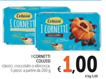 Spazio Conad Colussi I Cornetti 5 pezzi 200g offerta