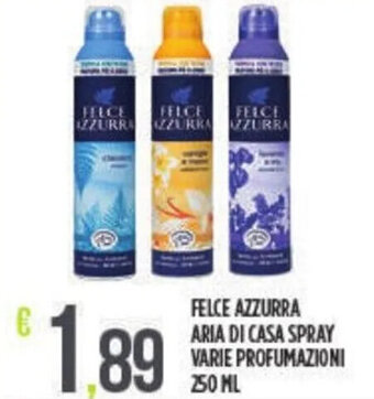 FELCE AZZURRA ARIA DI CASA SPRAY VARIE PROFUMAZIONI 250 ML