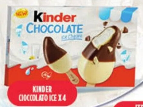 Euroesse KINDER CIOCCOLATO ICE X 4 offerta