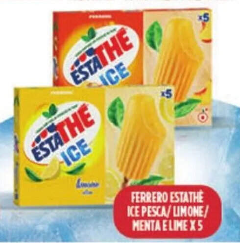 Euroesse FERRERO ESTATHE ICE PESCA/ LIMONE/ MENTA E LIME X 5 offerta