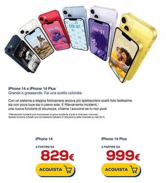 Euronics iPhone 14 Plus offerta