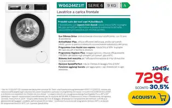Bosch Lavatrice a carica frontale WGG244Z1IT SERIE 6