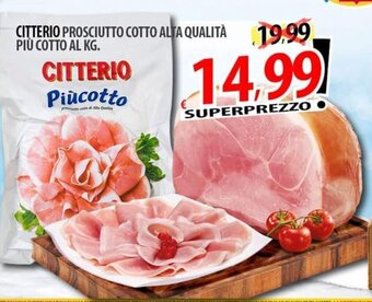 Il Genio Supermercato CITTERIO PROSCIUTTO COTTO ALTA QUALITÀ PIÙ COTTO offerta