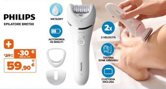 Expert PHILIPS EPILATORE BRE700 offerta