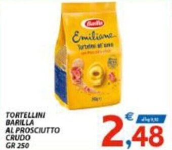 Vivo Supermercati TORTELLINI BARILLA AL PROSCIUTTO CRUDO GR 250 offerta