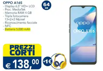 Esselunga OPPO A16S offerta