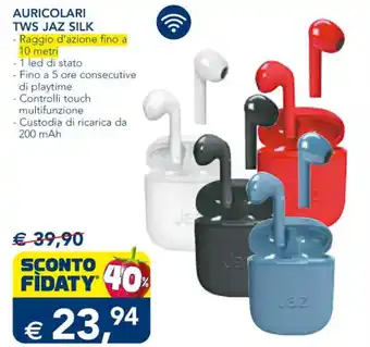 AURICOLARI TWS JAZ SILK