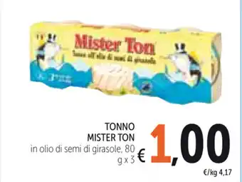 Spazio Conad Mister Ton Tonno 80g x 3 offerta