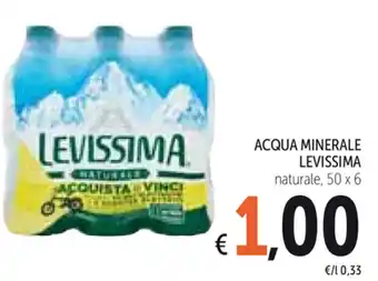 Spazio Conad Levissima Acqua Minerale 50x6 offerta