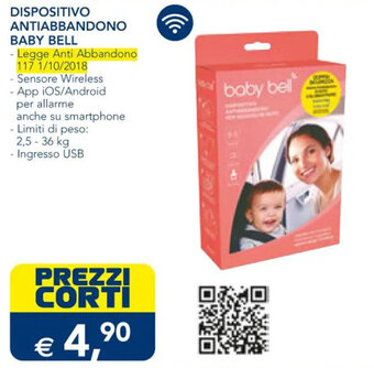 Esselunga DISPOSITIVO ANTIABBANDONO BABY BELL offerta
