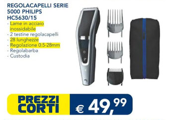 Esselunga REGOLACAPELLI SERIE 5000 PHILIPS HC5630/15 offerta