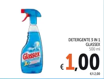 Glassex 3 in 1 Detergente 500ml