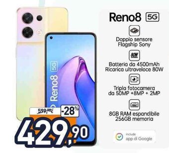 Unieuro Oppo Reno8 5G offerta