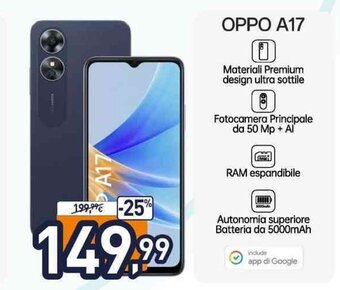 Unieuro OPPO A17 offerta