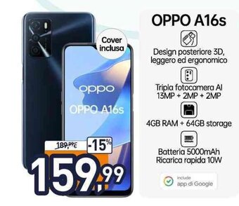 Unieuro OPPO A16s offerta