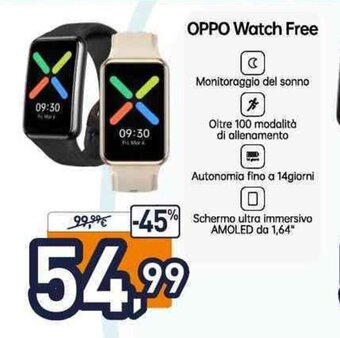 Unieuro OPPO Watch Free offerta
