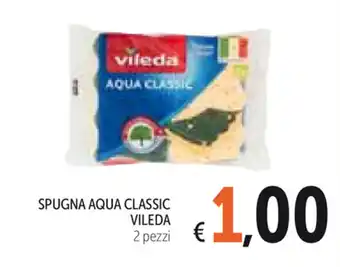 Spazio Conad Vileda Aqua Classic Spugna 2 pezzi offerta
