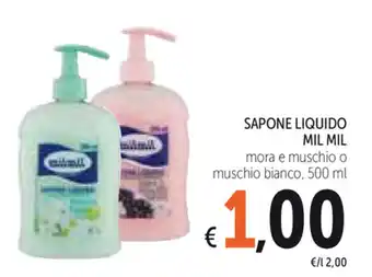 Spazio Conad Mil Mil Sapone Liquido 500ml offerta