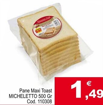 Pane Maxi Toast MICHELETTO 500 Gr