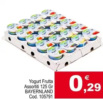 Centro Cash Yogurt Frutta Assortiti 125 Gr BAYERNLAND offerta