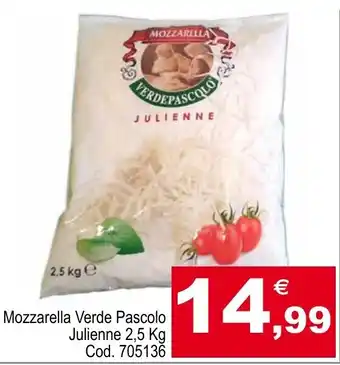 Centro Cash Mozzarella Verde Pascolo Julienne 2,5 Kg offerta