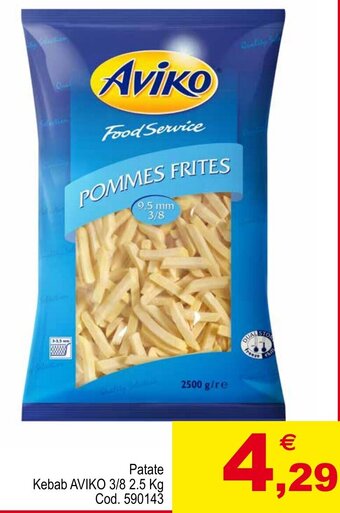 Patate Kebab AVIKO 3/8 2.5 Kg