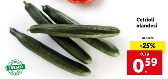 Lidl Cetrioli olandesi offerta