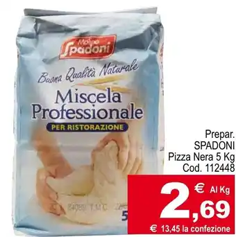 Centro Cash Prepar. SPADONI Pizza Nera 5 Kg offerta