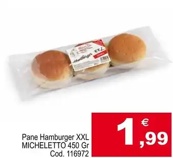 Centro Cash Pane Hamburger XXL MICHELETTO 450 Gr offerta