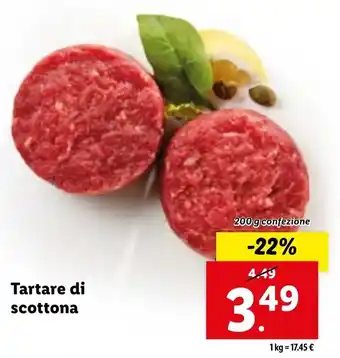 Lidl Tartare di scottona offerta