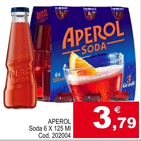 Centro Cash APEROL Soda 6 X 125 MI offerta