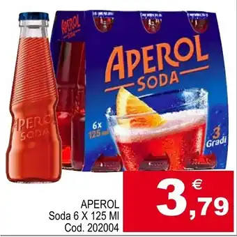 APEROL Soda 6 X 125 MI