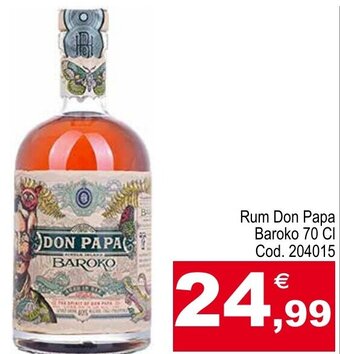 Rum Don Papa Baroko 70 Cl