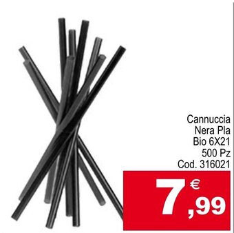 Centro Cash Cannuccia Nera Pla Bio 6X21 500 Pz offerta