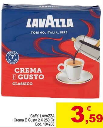 Caffe' LAVAZZA Crema E Gusto 2 X 250 Gr