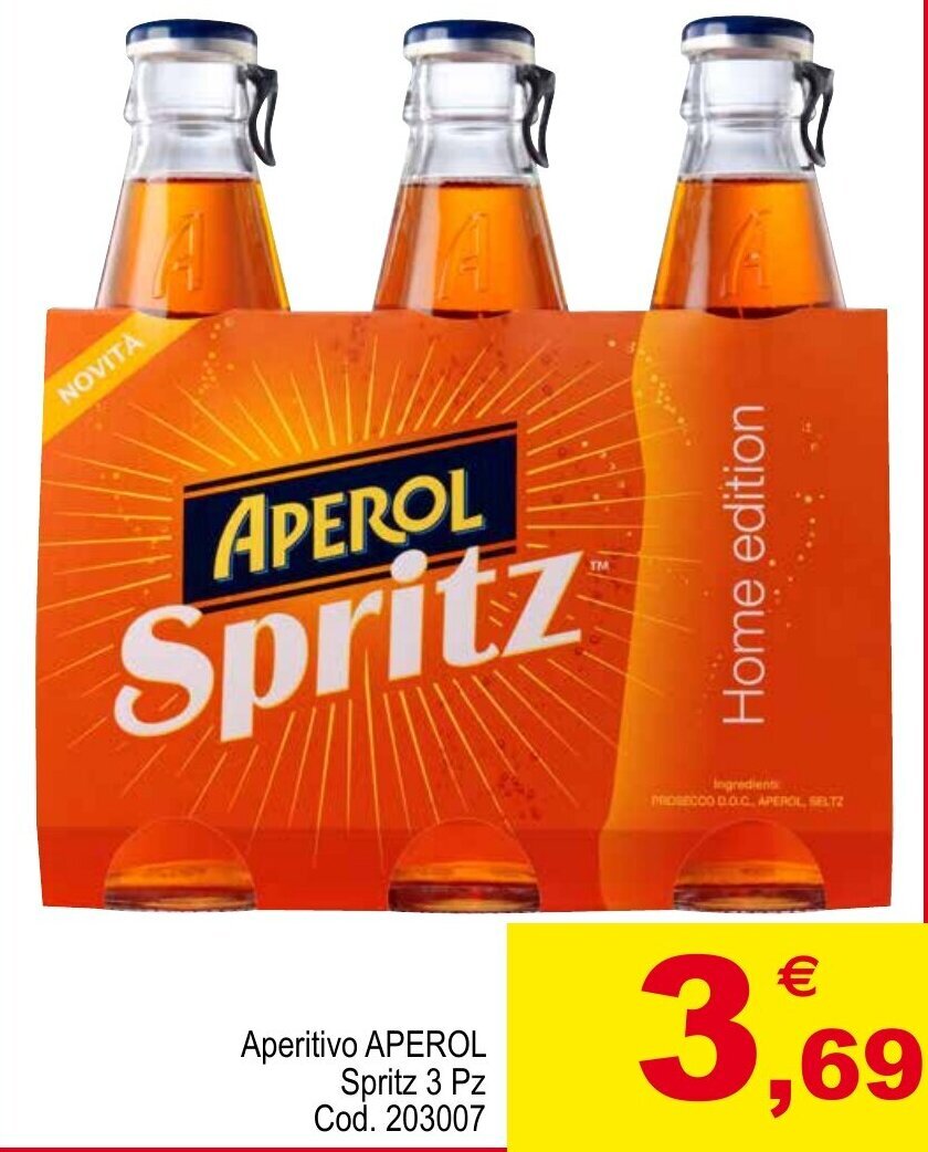 Centro Cash Aperitivo APEROL Spritz 3 Pz offerta