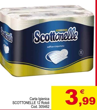 Centro Cash Carta Igienica SCOTTONELLE 12 Rotoli offerta