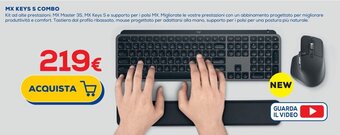 Euronics Logitech MX KEYS S COMBO offerta
