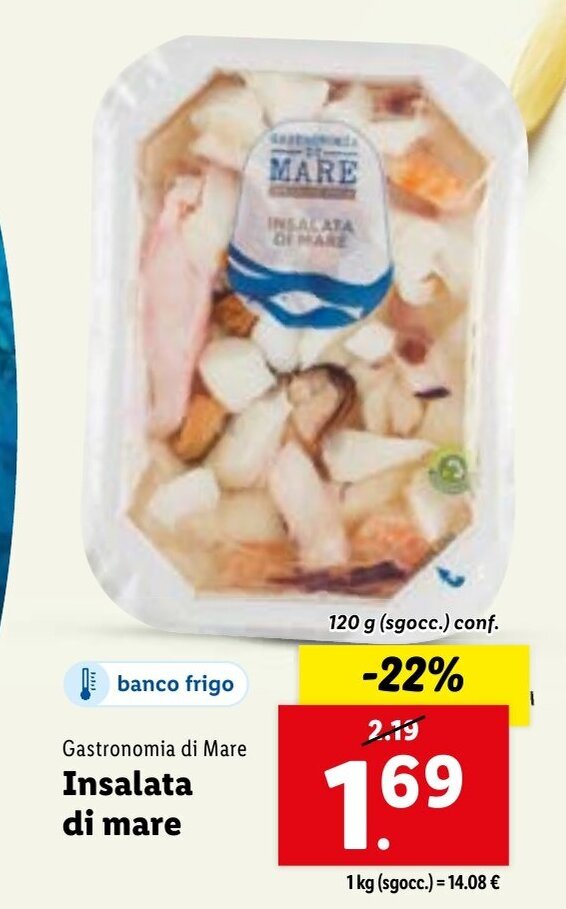 Gastronomia di Mare Insalata di mare 120 g (sgocc.) conf. offerta di Lidl