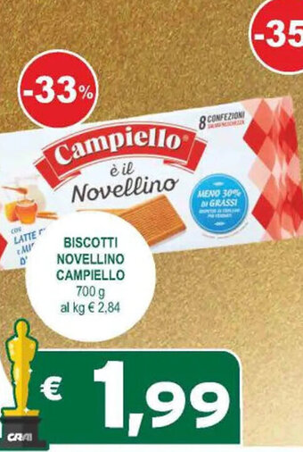 Crai BISCOTTI NOVELLINO CAMPIELLO 700 g offerta