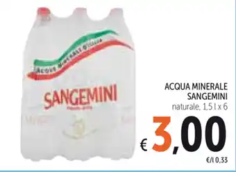 Spazio Conad Sangemini Acqua Minerale 1,5l x 6 offerta