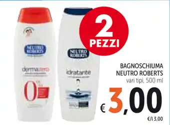 Spazio Conad Neutro Roberts Bagnoschiuma 500ml offerta