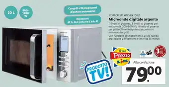 Lidl SILVERCREST KITCHEN TOOLS Microonde digitale argento Alla confezione offerta