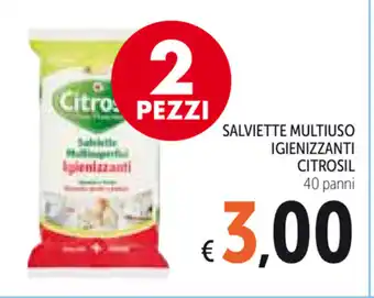 Spazio Conad Citrosil Salviette Multiuso Igienizzanti 40 panni offerta